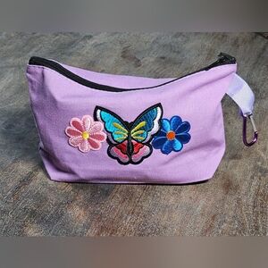 NWT Purple Western Pencil / makeup Bag Pounch